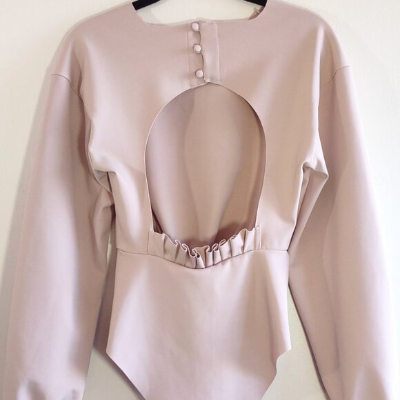 Agua Bendita Erin One-Piece Swim / Bodysuit Pale Pink-Mocha Size Small - Picture 7 of 10